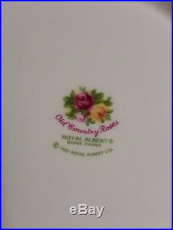 Royal Albert 1962 England Bone China Old Country Roses 7pc Tea Set 22K Gold Trim