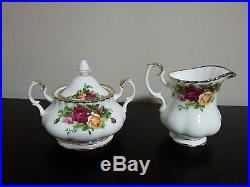 Royal Albert 1962 England Bone China Old Country Roses 7pc Tea Set 22K Gold Trim
