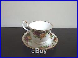 Royal Albert 1962 England Bone China Old Country Roses 7pc Tea Set 22K Gold Trim