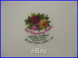 Royal Albert 1962 Old Country Roses 20 Pc Service 4 Dinner Plates Cups Saucer