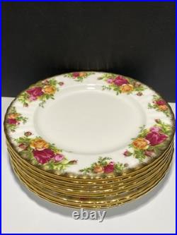 Royal Albert 1962 Old Country Roses Salad Plates 8.25in. Lot of 8 Royal Albert 1962 Old Country Roses Salad Plates 8.25in. Lot of 8