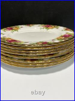 Royal Albert 1962 Old Country Roses Salad Plates 8.25in. Lot of 8 Royal Albert 1962 Old Country Roses Salad Plates 8.25in. Lot of 8