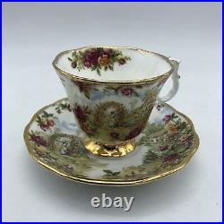 Royal Albert 1986 A Celebration of the Old Country Roses Garden Cup & Saucer Set