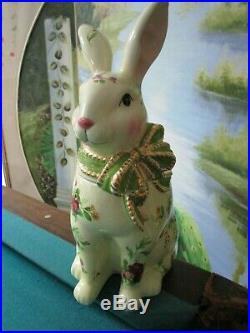 Royal Albert 2003 Seasons Of Colour Rabbit Cookie Jar 12