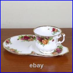 Royal Albert #253 Old Country Rose Snack Set Cup Tray