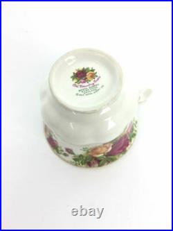 Royal Albert #31 Cup Saucer White Bone Chine Old Country Roses Old Rose