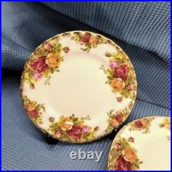 Royal Albert #33 British Old Country Rose 16Cm Dessert Plate Set Of