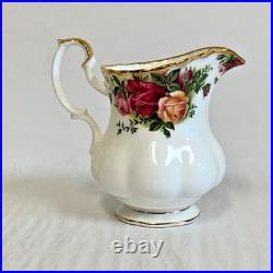 Royal Albert 3 Piece Old Country Roses Coffee Pot, Creamer & Sugar Bowl Lid 1962