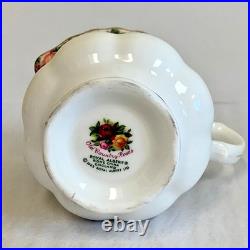 Royal Albert 3 Piece Old Country Roses Coffee Pot, Creamer & Sugar Bowl Lid 1962