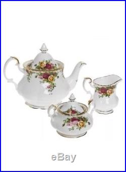 Royal Albert 4 Pc Old Country Roses Completer Tea Set