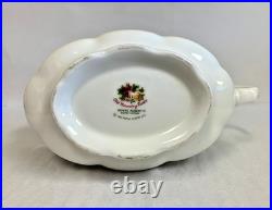 Royal Albert 5 PC Old Country Roses 1962 Gravy Boat Vegetable Bowl Salt Pepper