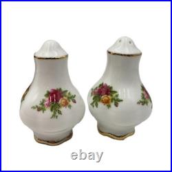 Royal Albert 5 PC Old Country Roses 1962 Gravy Boat Vegetable Bowl Salt Pepper