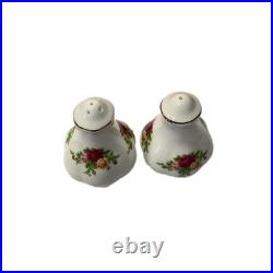 Royal Albert 5 PC Old Country Roses 1962 Gravy Boat Vegetable Bowl Salt Pepper