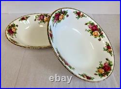 Royal Albert 5 PC Old Country Roses 1962 Gravy Boat Vegetable Bowl Salt Pepper