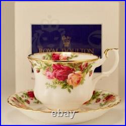 Royal Albert #6 Ceramic United Kingdom Cup Saucer Old Country Rose Roses