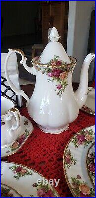Royal Albert 6 Settings With Complete Coffee Or Tea Set with free 2tier plate