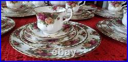 Royal Albert 6 Settings With Complete Coffee Set withfree handled cake plate