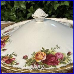 Royal Albert 9 Old Country Roses Lidded Casserole Dish Made In England Royal Albert 9 Old Country Roses Lidded Casserole Dish Made In England
