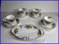 Royal Albert 9 Piece Bone China Old Country Roses Brand New Tea Completer Set WB
