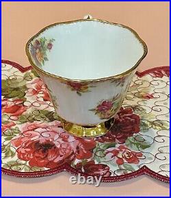 Royal Albert A Celebration Of The Old Country Roses Garden Tea Cup Saucer Plate