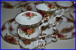 Royal Albert-Bone China-England-Old Country Roses-Kaffee/Tee-Service-Komplett-To