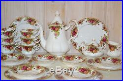 Royal Albert-Bone China-England-Old Country Roses-Tee/Gr. Kaffeeservice-21T. 1962