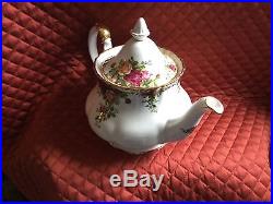 Royal Albert Bone China Lg. 6-cup Tea Pot-old Country Roses-1962-uk-new-mint-$120