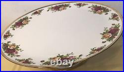 Royal Albert Bone China OLD COUNTRY ROSES 12 Cake Stand England
