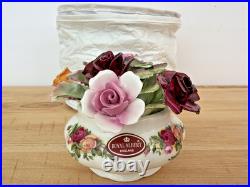 Royal Albert Bone China OLD COUNTRY ROSES Floral Cluster Centerpiece ENGLAND