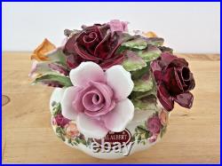 Royal Albert Bone China OLD COUNTRY ROSES Floral Cluster Centerpiece ENGLAND