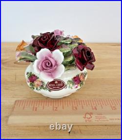 Royal Albert Bone China OLD COUNTRY ROSES Floral Cluster Centerpiece ENGLAND