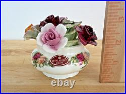Royal Albert Bone China OLD COUNTRY ROSES Floral Cluster Centerpiece ENGLAND