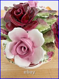Royal Albert Bone China OLD COUNTRY ROSES Floral Cluster Centerpiece ENGLAND