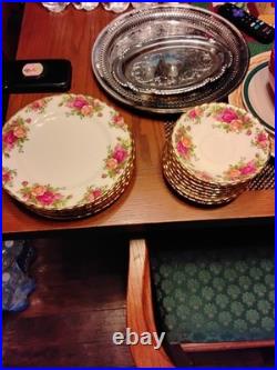 Royal Albert Bone China OLD COUNTRY ROSES Service for Four 20pc Set