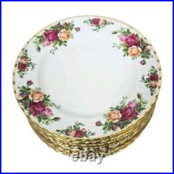 Royal Albert Bone China Old Country Roses 8 1/8 Salad Plate Lot Of 10 England