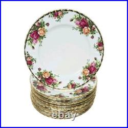 Royal Albert Bone China Old Country Roses 8 1/8 Salad Plate Lot Of 10 England
