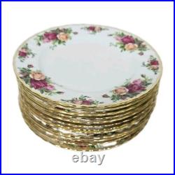 Royal Albert Bone China Old Country Roses 8 1/8 Salad Plate Lot Of 10 England