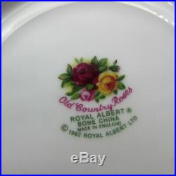 Royal Albert Bone China Old Country Roses Breakfast Cups & Saucers SET OF FOUR