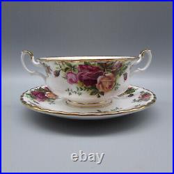 Royal Albert Bone China Old Country Roses Cream Soup Sets Set of Four