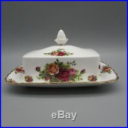 Royal Albert Bone China Old Country Roses Rectangular Covered Butter Dish