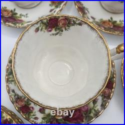 Royal Albert Bone China Old Country Roses Tea Cup/Saucer/creamer/plates-5set