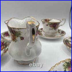 Royal Albert Bone China Old Country Roses Tea Cup/Saucer/creamer/plates-5set
