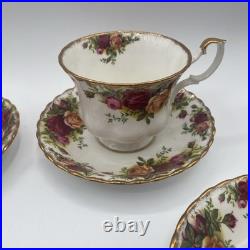 Royal Albert Bone China Old Country Roses Tea Cup/Saucer/creamer/plates-5set