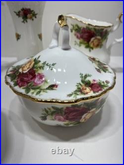 Royal Albert Bone China Old Country Roses Teapot, Small Vase, And More