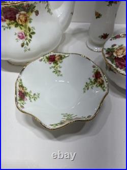 Royal Albert Bone China Old Country Roses Teapot, Small Vase, And More