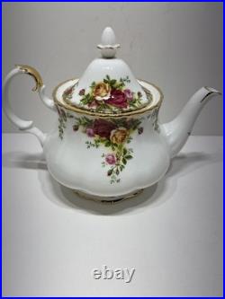 Royal Albert Bone China Old Country Roses Teapot, Small Vase, And More