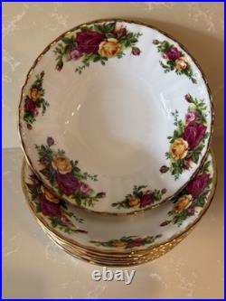 Royal Albert Bowls OLD COUNTRY ROSES All Purpose Set of 6 England ESTATE FIND