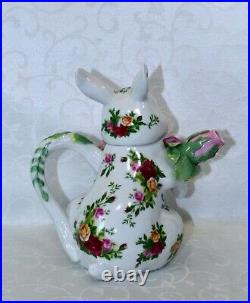 Royal Albert, Bunny Teapot, Old Country Roses Pattern