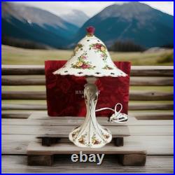 Royal Albert By Royal Doulton Rare Old Country Rose 16 Table Lamp In Box