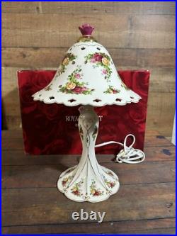 Royal Albert By Royal Doulton Rare Old Country Rose 16 Table Lamp In Box